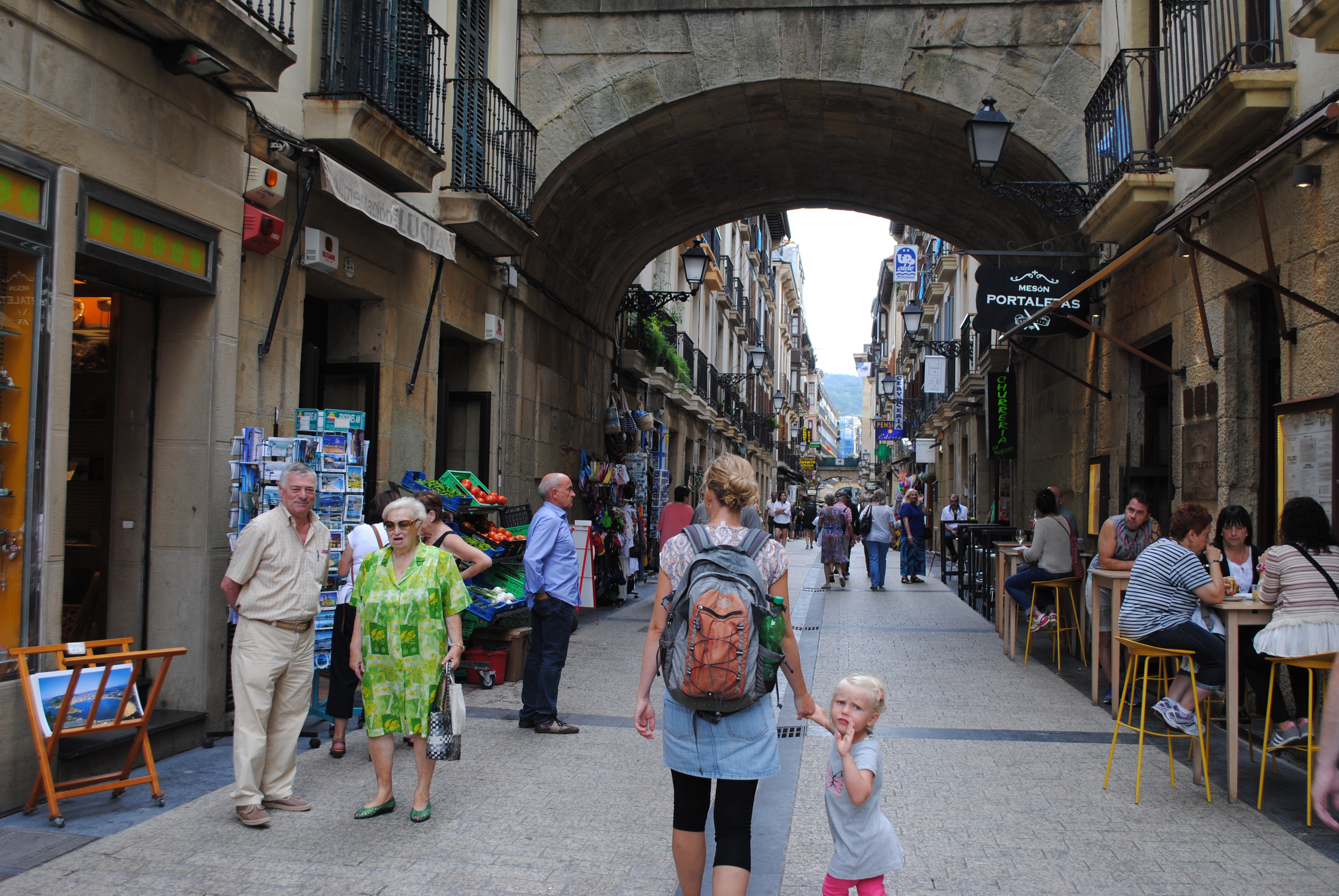 Den gamle bydel i San Sebastian